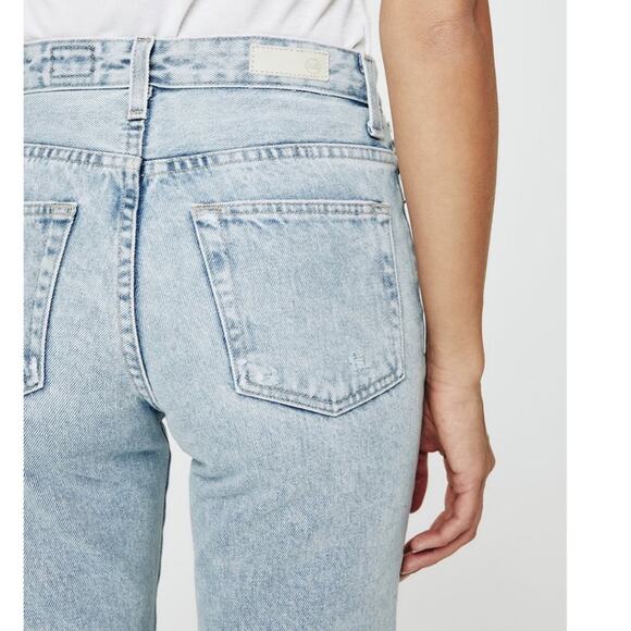 AG Adriano Goldschmied Rhett Aflame Vintage High Rise Straight Crop Jeans 32R - Picture 15 of 16